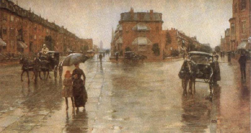 Childe Hassam Rainy Day oil painting image